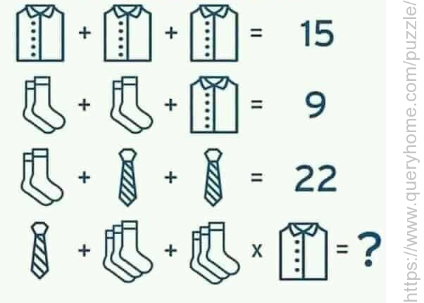 Find The Value Of The Question Mark In The Following Puzzle