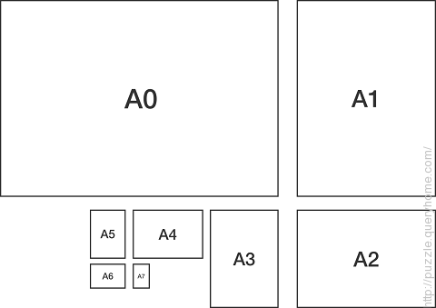 What are the dimensions of rectangle A6 in the following image?