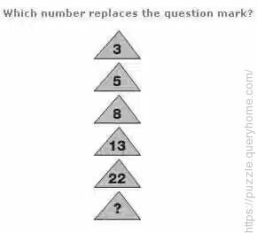 which number replaces the question mark?